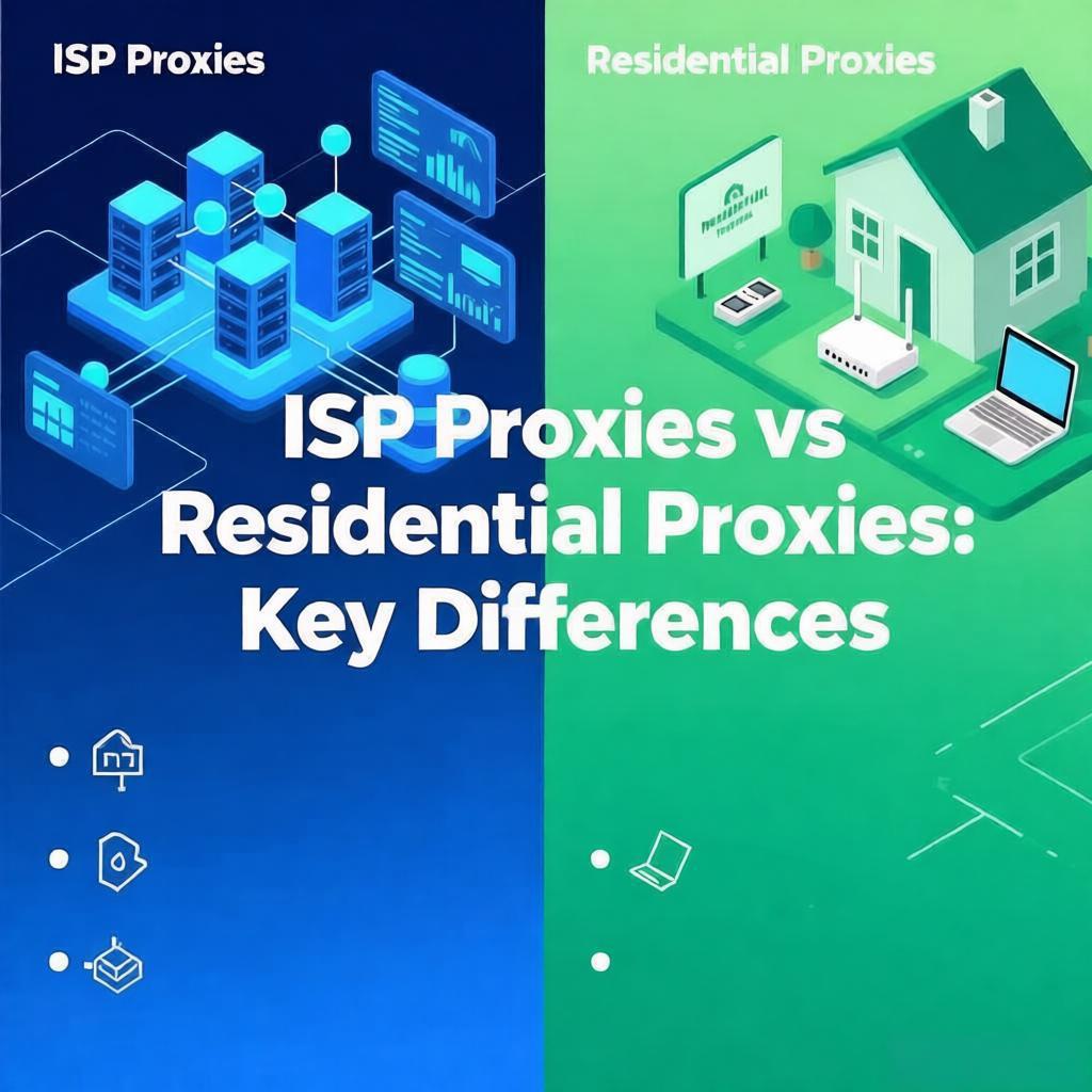 ISP Proxies vs Residential Proxies: Key Differences
